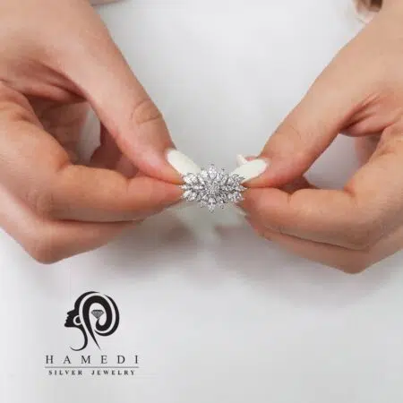 انگشتر نقره حلقه زنانه کارتیه مدل RI B49