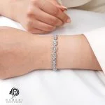 دستبند جواهری زنانه نقره مدل BI E3