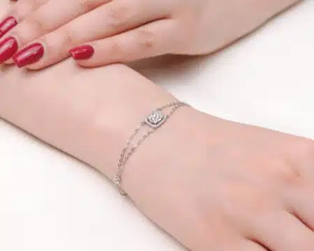 دستبند نقره زنانه مدل BEC E8