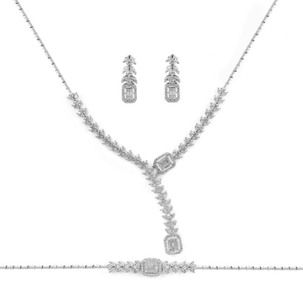 سرویس نقره زنانه مجلسی جواهری مدل SI D3