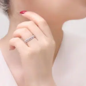 انگشتر نقره زنانه حلقه مدل RE B36