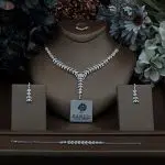 سرویس نقره زنانه جواهری مجلسی برلیان مدل SE B2