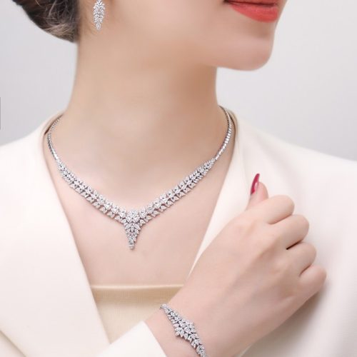 سرویس نقره زنانه مجلسی جواهری مدل SI S3