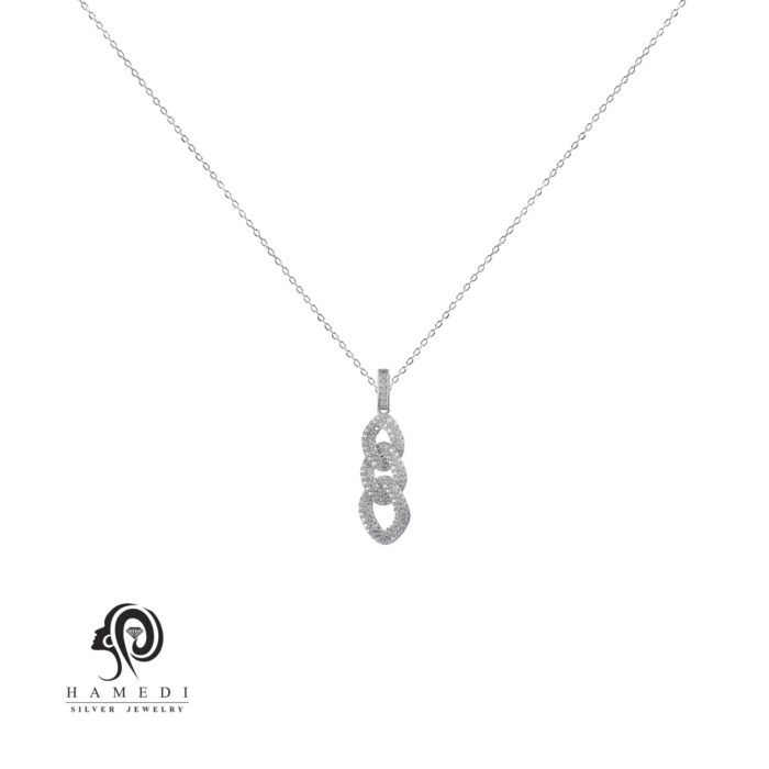 مدال زنانه نقره طرح کارتیه مدل MI B4