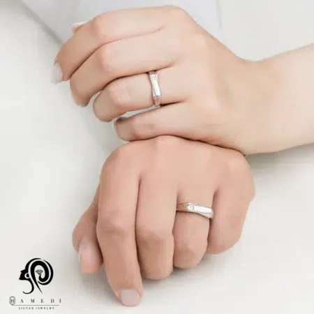 انگشتر نقره ست زنانه و مردانه مدل RE P6