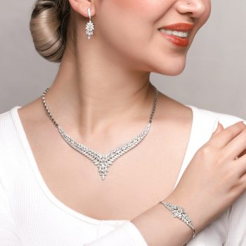 سرویس نقره زنانه جواهری جدید مدل SI E29