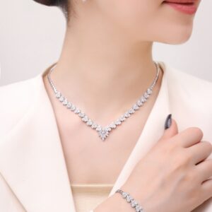 سرویس نقره زنانه جواهری جدید مدل SI F22