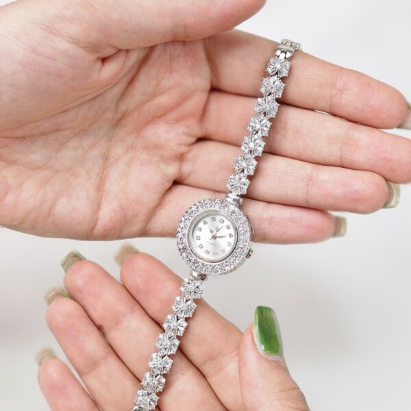 ست ساعت و دستبند نقره زنانه مدل SWB2