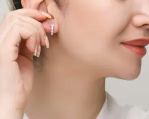 گوشواره حلقه ای نقره زنانه مدل EE B32