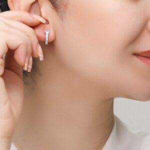 گوشواره حلقه ای نقره زنانه مدل EE B32