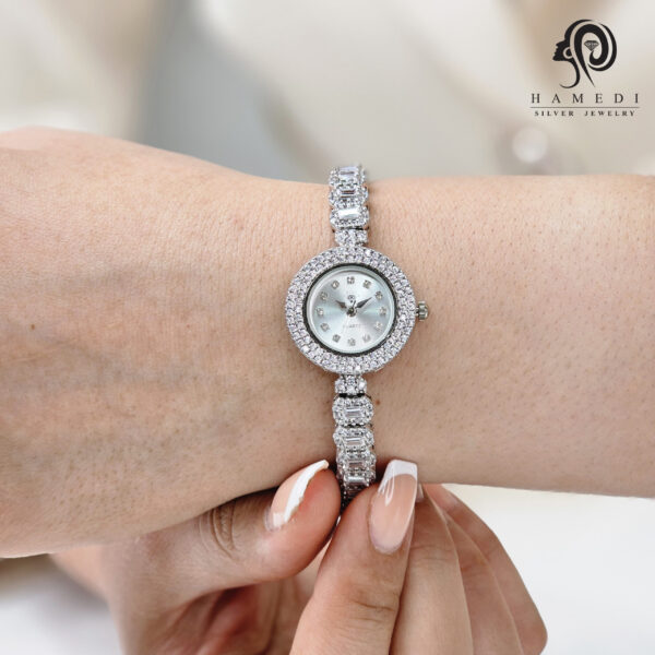 ست ساعت و دستبند نقره زنانه مدل SWB5