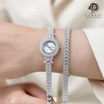 ست ساعت و دستبند نقره زنانه مدل SWB4