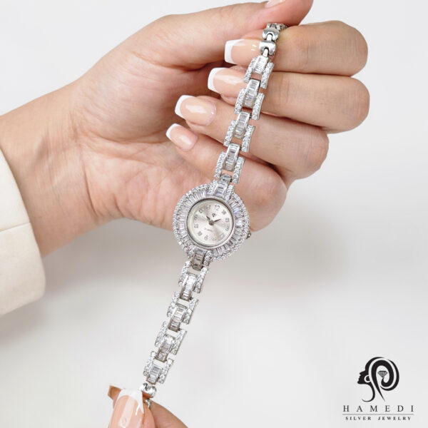 ست ساعت و دستبند نقره زنانه مدل SWB10