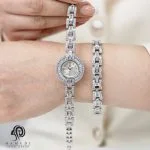 ست ساعت و دستبند نقره زنانه مدل SWB10