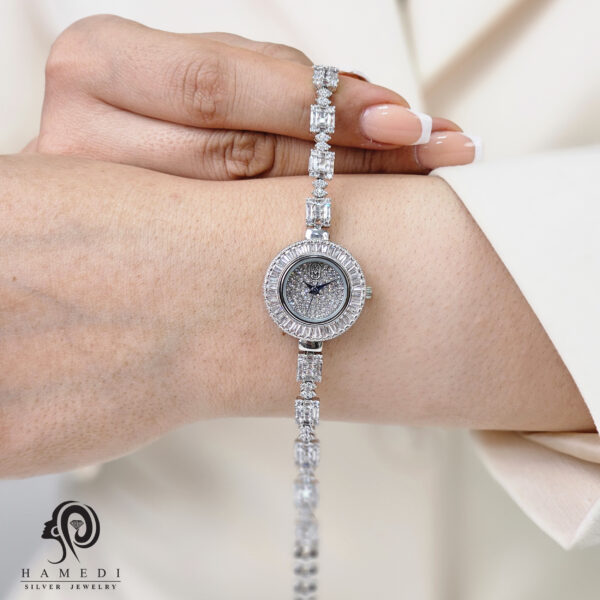ست ساعت و دستبند نقره زنانه مدل SWB11