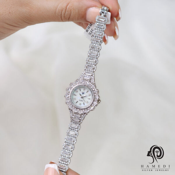 ست ساعت و دستبند نقره زنانه مدل SWB12