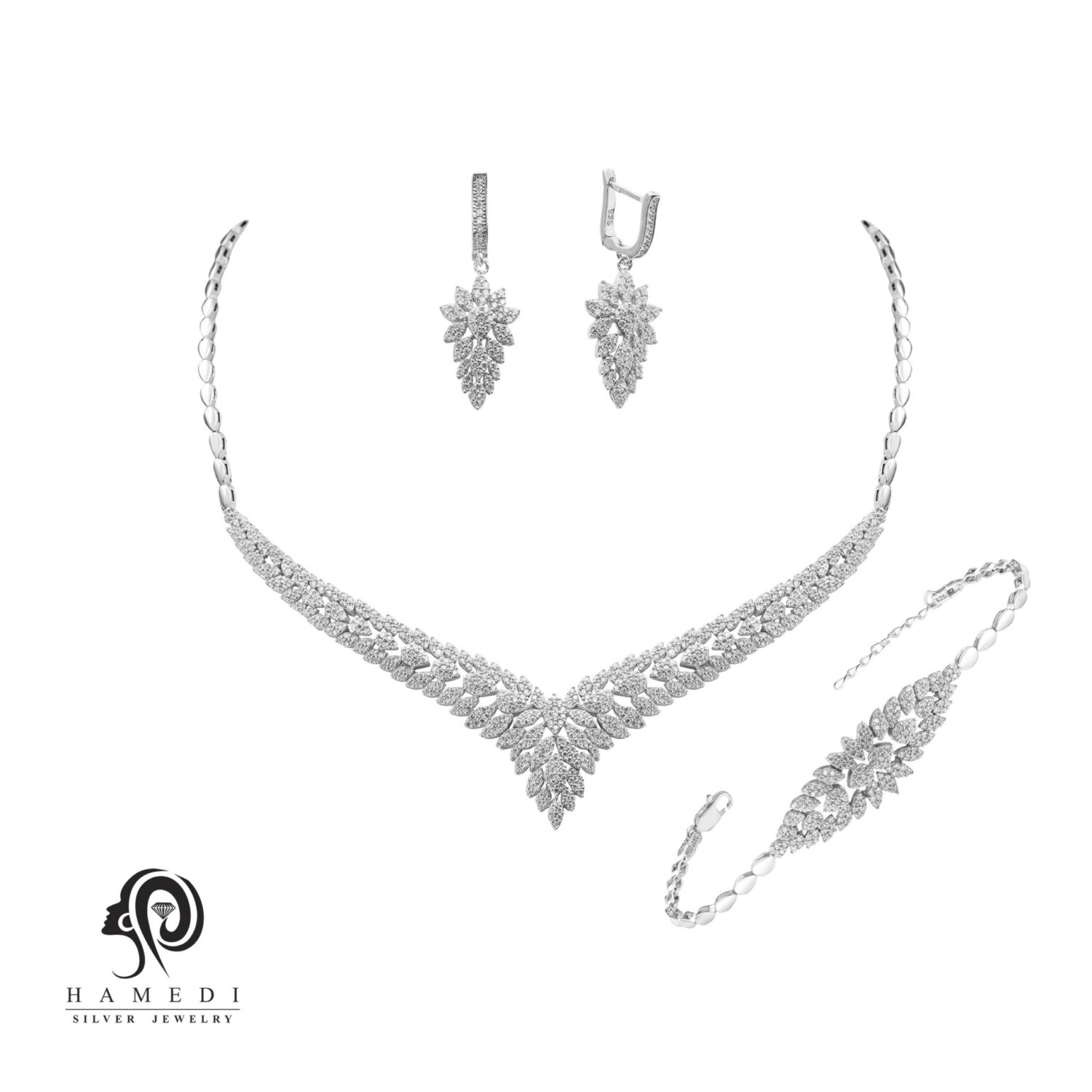 سرویس نقره زنانه مجلسی شیک مدل SI B37 سرویس
