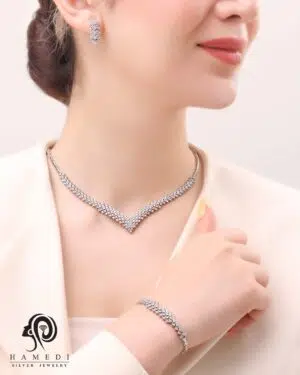 سرویس نقره مجلسی زنانه مدل SI B38