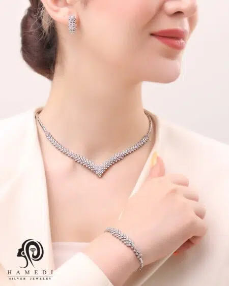سرویس نقره مجلسی زنانه مدل SI B38