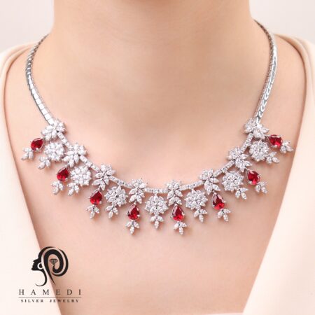 سرویس نقره جواهری عروس مدل SIL R2