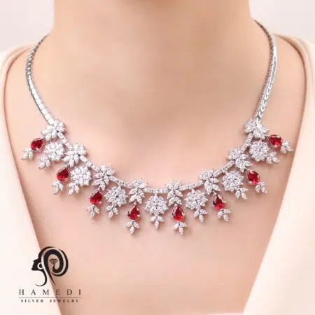 سرویس نقره جواهری عروس مدل SIL R2