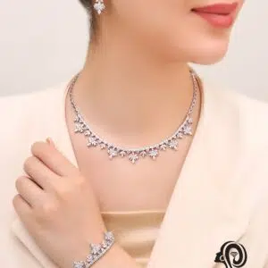 سرویس نقره جواهری عروس مدل SIL K5