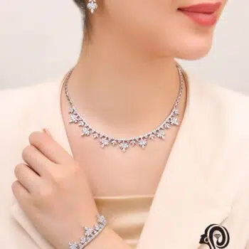 سرویس نقره جواهری عروس مدل SIL K5