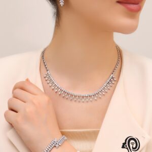 سرویس نقره جواهری عروس مدل SIL K6