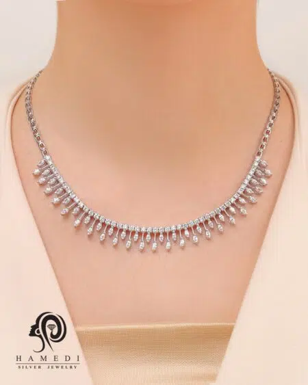 سرویس نقره جواهری عروس مدل SIL K6