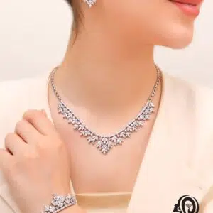 سرویس نقره جواهری عروس مدل SIL K9