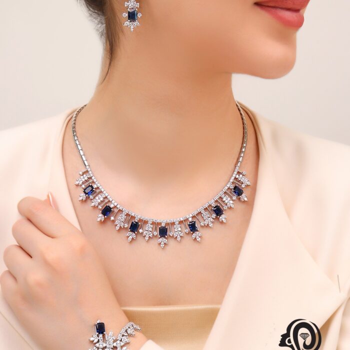 سرویس نقره جواهری عروس مدل SIL R5