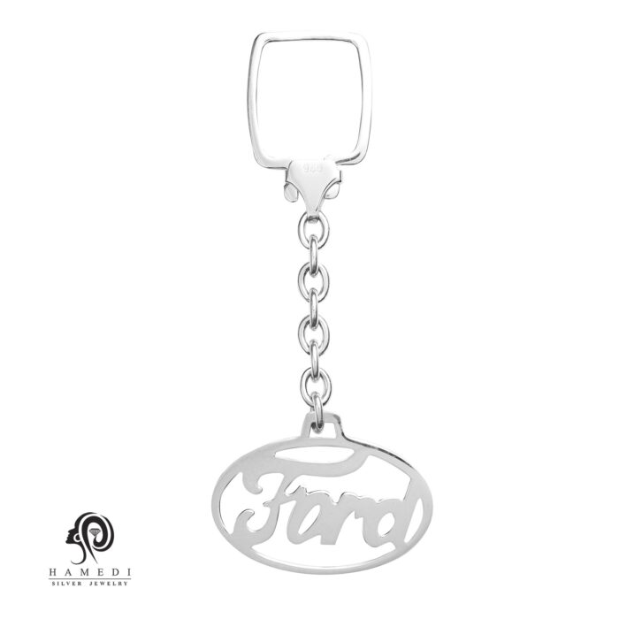 جاکلیدی مردانه نقره طرح FORD مدل YE T2