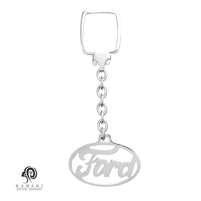 جاکلیدی مردانه نقره طرح FORD مدل YE T2