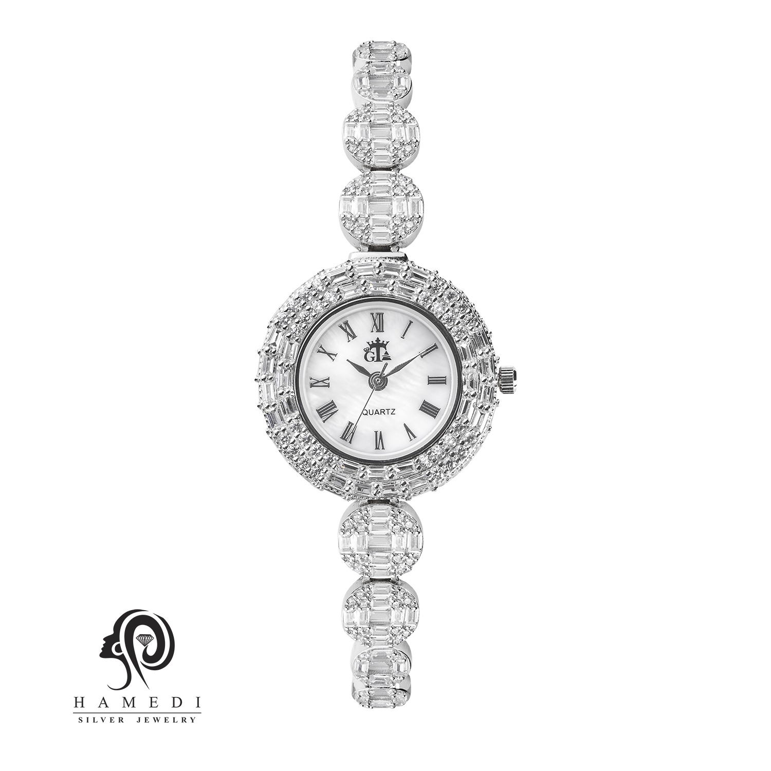 ساعت نقره زنانه مجلسی جواهری مدل WI E29 G1