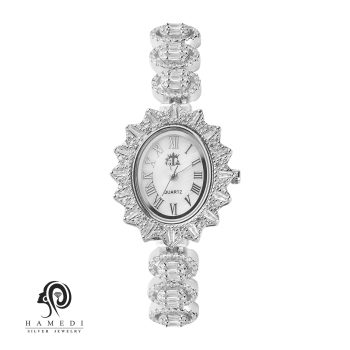 ساعت نقره زنانه مجلسی جواهری مدل WI E30 G1