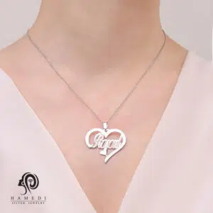 پلاک اسمی نقره اسم رسول (RASOUL) مدل MIS T8