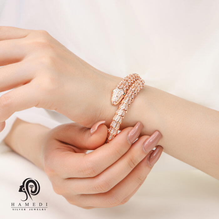 دستبند نقره زنانه ماری رزگلد مدل BEG B1 R