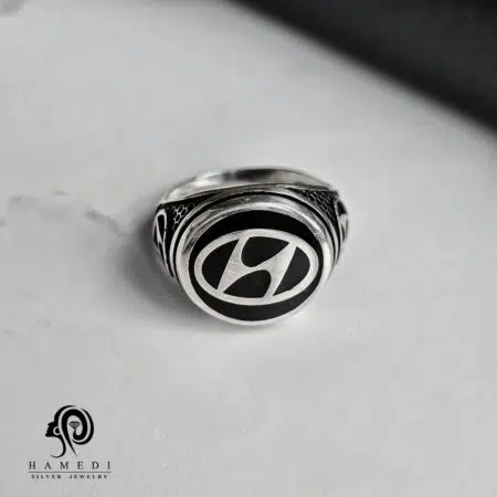 انگشتر نقره مردانه برند هیوندا (Hyundai) مدل REM T17
