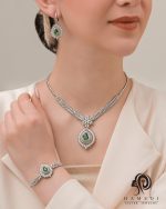 سرویس نقره زنانه جواهری مجلسی مدل SI R19