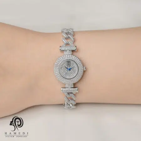 ساعت نقره زنانه جواهری مدل WI B34 B3