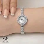 ساعت نقره زنانه جواهری مدل WI L1 B2