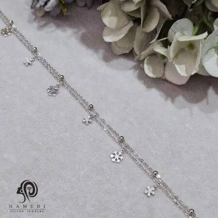 پابند نقره زنانه طرح بال مدل AE B16