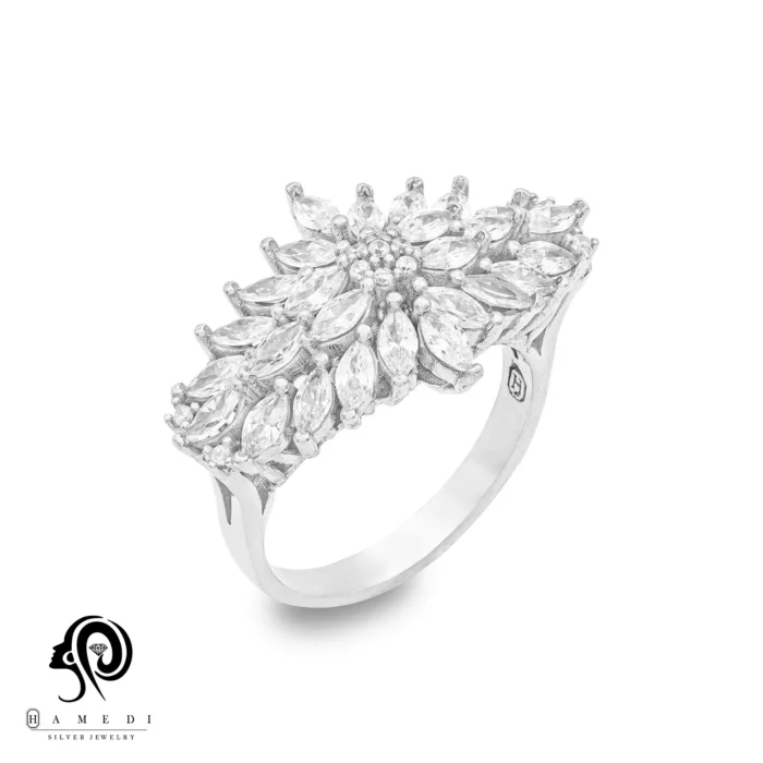 انگشتر نقره زنانه مارکیز فلاور مدل RI F46