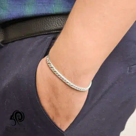 دستبند نقره مردانه کارتیر مدل BEM T43 T