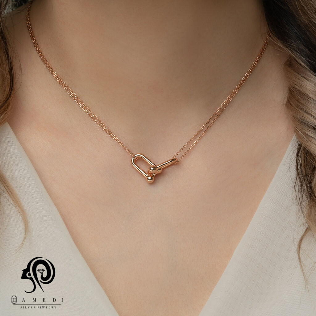 گردنبند تیفانی نقره زنانه مدل KEC T3 R