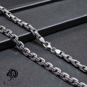 گردنبند نقره مردانه کارتیر مدل KEM T28 T