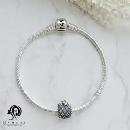 چارم پاندورا نقره طرح آناناس مدل CH 25