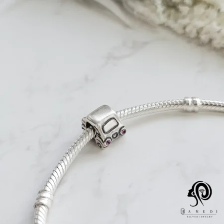 چارم پاندورا نقره طرح ماشین مدل CH 33