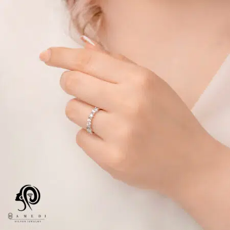 انگشتر نقره زنانه طرح پروانه ایتالیایی مدل RE B98