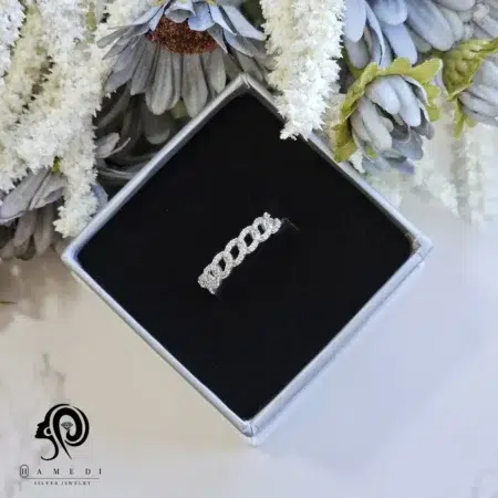 انگشتر نقره زنانه کارتیر مجلسی مدل RI B101 - 4